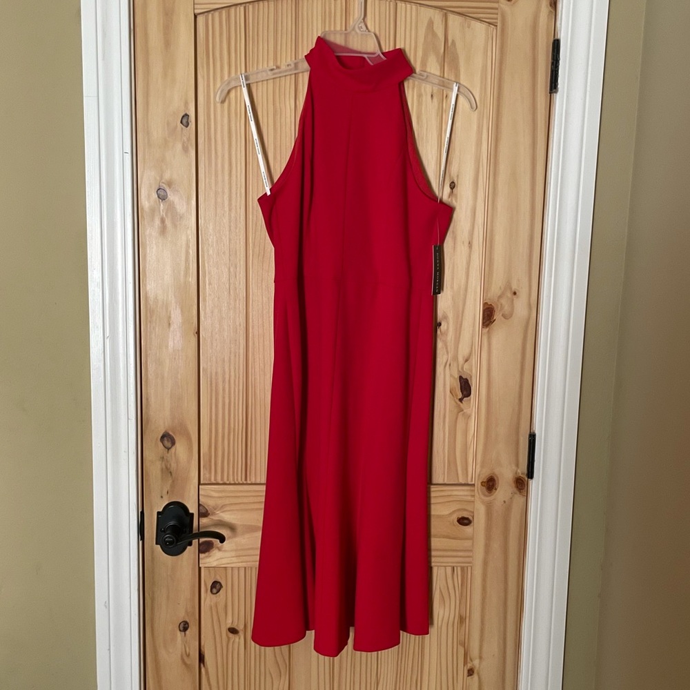NWT Donna Morgan Red Midi Dress Size 10